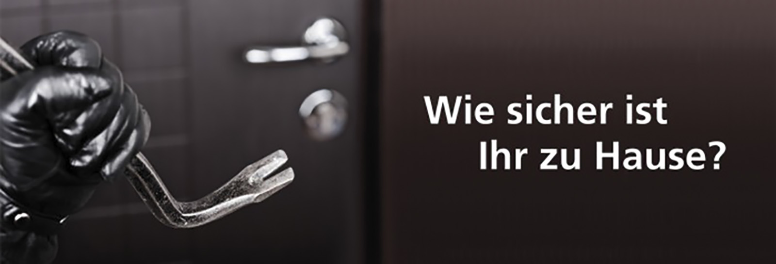 Einbruchversuch an einer Haustür — gute Beschläge halten stand